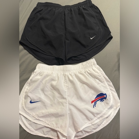 Nike Pants - 2 Pair of NIKE Dri-Fit shorts … White NFL Buffalo Bills and Black workout Sz. SM